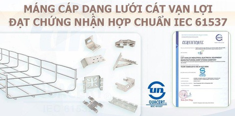 Máng cáp dạng lưới CVL đạt chuẩn IEC 61537 được sử dụng tại nhiều dự án - Ảnh 1. Máng cáp dạng lưới CVL đạt chuẩn IEC 61537 được sử dụng tại nhiều dự án - Ảnh 1.