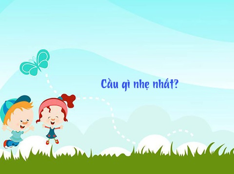 Đố vui: Cầu gì nhẹ nhất? - Ảnh 1. Đố vui: Cầu gì nhẹ nhất? - Ảnh 1.
