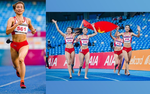Thể thao Việt Nam: Chạy đà cho Asiad 19 - Ảnh 1. VĐV Nguyễn Thị Oanh và tổ tiếp sức 4x400m nữ là niềm hy vọng của thể thao VN tại Asiad 19 - Ảnh: NAM TRẦN