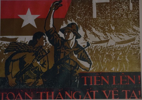 Khám phá 75 năm Thi đua ái quốc qua bộ sưu tập tranh cổ động quý từ thời kháng Pháp - Ảnh 3. Khám phá 75 năm Thi đua ái quốc qua bộ sưu tập tranh cổ động quý từ thời kháng Pháp - Ảnh 3.