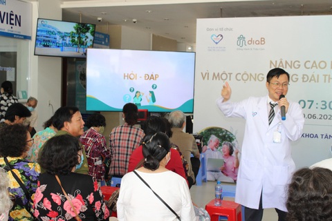 ‘Ngày hội Đái tháo đường’ tại Bệnh viện Đa khoa Tâm Trí Cao Lãnh - Ảnh 1. Bệnh viện Đa khoa Tâm Trí Cao Lãnh phối hợp DiaB và Nipro Sales Việt Nam (NSV) tổ chức Ngày hội Đái tháo đường