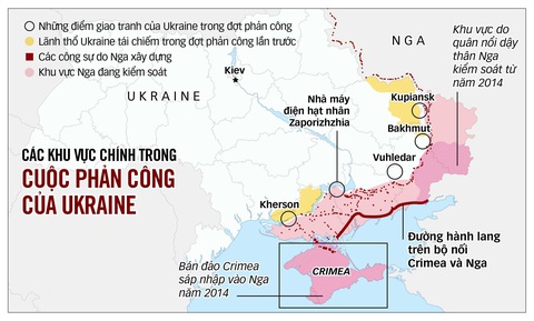 Ukraine phản công, tạo bước ngoặt mới - Ảnh 1. Nguồn: TWP/Washington Post - Dữ liệu: NHẬT ĐĂNG - Đồ họa: T.ĐẠT