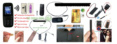 Nhộn nhịp "chợ" thiết bị gian lận thi cử - Ảnh 1. Các loại tai nghe, máy quay siêu nhỏ được quảng cáo rầm rộ trên mạng - Ảnh chụp màn hình