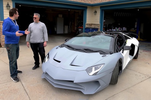 Siêu xe Lamborghini Aventador tự chế bằng in 3D vô cùng kỳ công - Ảnh 1. Siêu xe Lamborghini Aventador tự chế bằng in 3D vô cùng kỳ công - Ảnh 1.