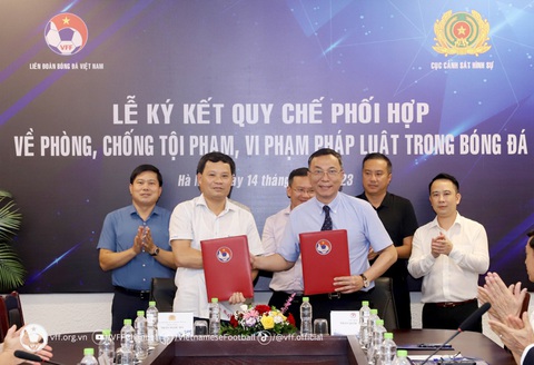 VFF ký kết với Cục Cảnh sát hình sự phòng chống tội phạm - Ảnh 1. VFF ký kết với Cục Cảnh sát hình sự phòng chống tội phạm - Ảnh 1.
