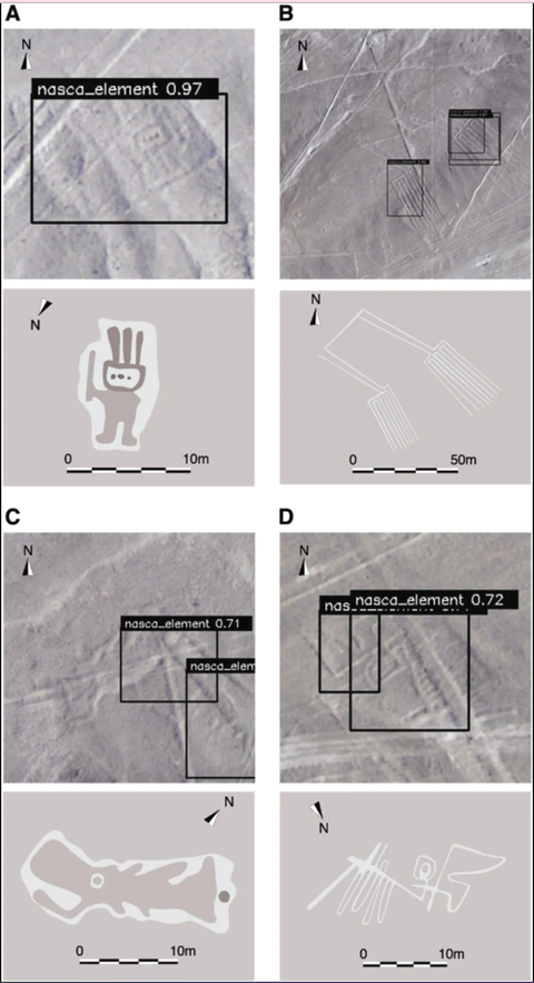 AI phát hiện thêm nhiều đường vẽ Nazca ẩn trong sa mạc Peru - Ảnh 3. AI phát hiện thêm nhiều đường vẽ Nazca ẩn trong sa mạc Peru - Ảnh 3.