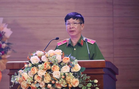 Thiếu tướng Nguyễn Ngọc Thanh phát biểu chỉ đạo tại buổi lễ - Ảnh: MINH TÚ Thiếu tướng Nguyễn Ngọc Thanh phát biểu chỉ đạo tại buổi lễ - Ảnh: MINH TÚ