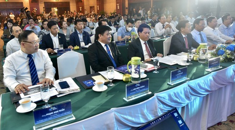 Ảnh: T.T.D. Hội thảo trong chương trình Ngày không tiền mặt 2023 thu hút đông đảo sự tham gia của lãnh đạo các bộ ngành, ngân hàng, cơ quan báo chí... - Ảnh: T.T.D.