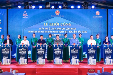Khởi công dự án nhà ở xã hội 5.000 tỉ, Thủ tướng nói cần đẩy mạnh hợp tác công tư - Ảnh 1. Khởi công dự án nhà ở xã hội 5.000 tỉ, Thủ tướng nói cần đẩy mạnh hợp tác công tư - Ảnh 1.