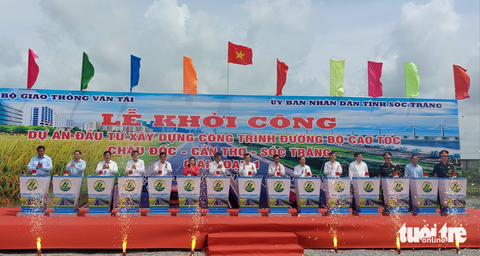 Khởi công cao tốc Châu Đốc - Cần Thơ - Sóc Trăng - Ảnh 3. Khởi công cao tốc Châu Đốc - Cần Thơ - Sóc Trăng - Ảnh 3.