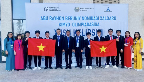 Đội Việt Nam thắng lớn tại Olympic hóa học quốc tế - Ảnh 1. Đội Việt Nam thắng lớn tại Olympic hóa học quốc tế - Ảnh 1.