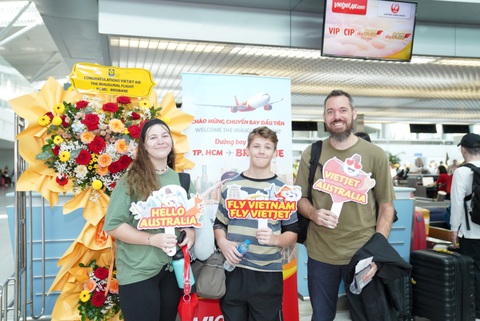 Khai trương đường bay thẳng kết nối TP.HCM với Brisbane (Úc) - Ảnh 1. Khai trương đường bay thẳng kết nối TP.HCM với Brisbane (Úc) - Ảnh 1.