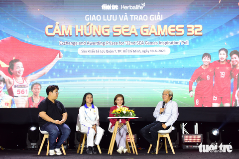 Nhiều thú vị trong lễ trao giải Cảm hứng SEA Games 32 - Ảnh 7. Nhiều thú vị trong lễ trao giải Cảm hứng SEA Games 32 - Ảnh 7.