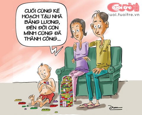 Phấn khởi vì đến đời con đã tậu được nhà bằng lương - Ảnh 1. Phấn khởi vì đến đời con đã tậu được nhà bằng lương - Ảnh 1.