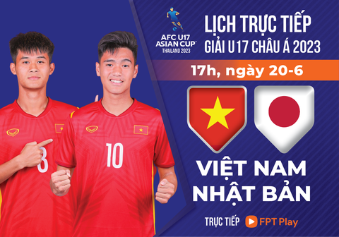 Lịch trực tiếp U17 Việt Nam - U17 Nhật Bản ở Giải U17 châu Á 2023 - Ảnh 1. Lịch trực tiếp U17 Việt Nam - U17 Nhật Bản - Đồ họa: AN BÌNH