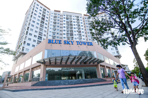 Khu nhà ở xã hội Blue Sky Tower vừa được xây dựng tại phường Bình Trưng Đông, TP Thủ Đức (TP.HCM) - Ảnh: QUANG ĐỊNH Khu nhà ở xã hội Blue Sky Tower vừa được xây dựng tại phường Bình Trưng Đông, TP Thủ Đức (TP.HCM) - Ảnh: QUANG ĐỊNH