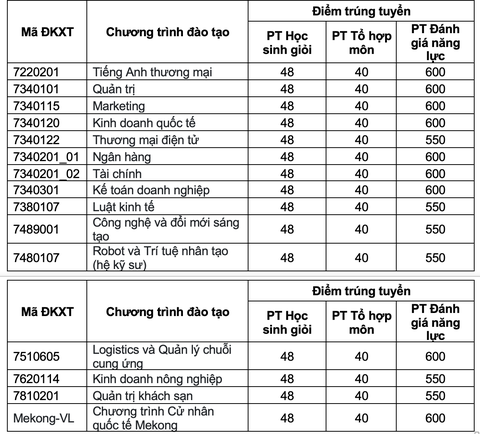 Trường đại học Kinh tế TP.HCM: Điểm chuẩn 4 phương thức xét tuyển sớm tăng - Ảnh 6. Trường đại học Kinh tế TP.HCM: Điểm chuẩn 4 phương thức xét tuyển sớm tăng - Ảnh 6.