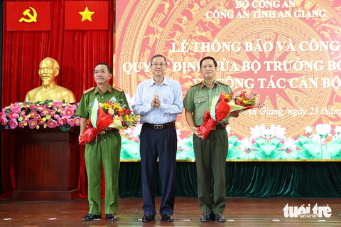 Bộ Công an điều động hai phó giám đốc Công an tỉnh An Giang - Ảnh 2. Bộ Công an điều động hai phó giám đốc Công an tỉnh An Giang - Ảnh 2.