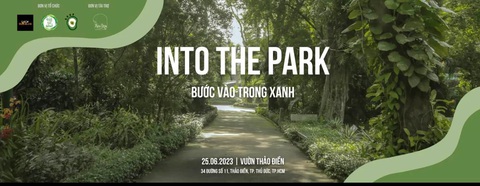 Poster chương trình Into the park - Bước vào trong xanh Poster chương trình Into the park - Bước vào trong xanh
