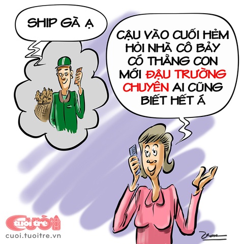 Con đậu trường chuyên, cả phường đều biết - Ảnh 1. Con đậu trường chuyên, cả phường đều biết - Tranh biếm họa của Đỗ Minh Tuấn