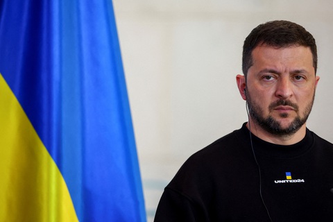 Tổng thống Ukraine Volodymyr Zelensky - Ảnh: REUTERS Tổng thống Ukraine Volodymyr Zelensky - Ảnh: REUTERS