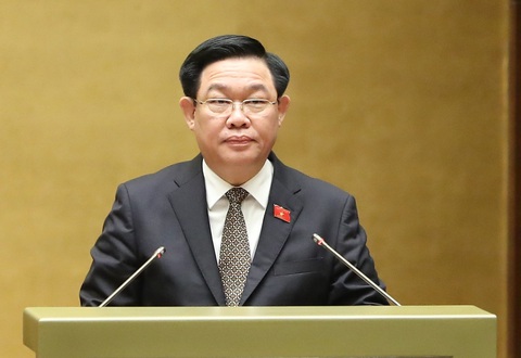 Chủ tịch Quốc hội: Có giải pháp khắc phục kịp thời, căn cơ tình trạng thiếu điện - Ảnh 1. Chủ tịch Quốc hội Vương Đình Huệ - Ảnh: GIA HÂN