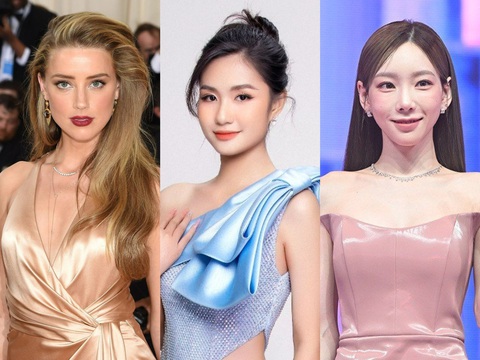 Tin tức giải trí 25-6: Amber Heard trở lại sau bê bối, concert của Taeyeon cháy vé tại Đài Loan - Ảnh 1. Từ trái qua: Nữ diễn viên Amber Heard, hoa hậu Nguyễn Thanh Hà, ca sĩ Taeyeon - Ảnh: Facebook nhân vật