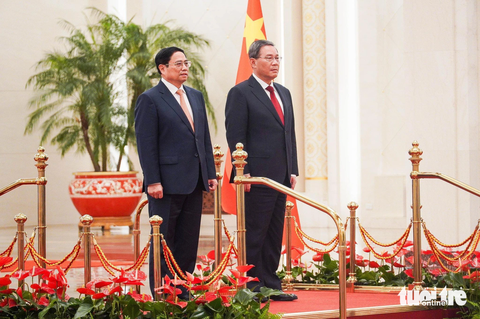 Lễ đón chính thức Thủ tướng Phạm Minh Chính và đoàn đại biểu cấp cao Việt Nam diễn ra trang trọng - Ảnh: NGỌC AN Lễ đón chính thức Thủ tướng Phạm Minh Chính và đoàn đại biểu cấp cao Việt Nam diễn ra trang trọng - Ảnh: NGỌC AN