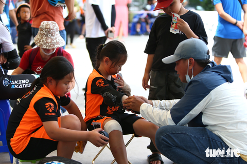 Xem các VĐV nhí đua tốc độ ở Giải roller sports quốc gia 2023 - Ảnh 6. Xem các VĐV nhí đua tốc độ ở Giải roller sports quốc gia 2023 - Ảnh 6.