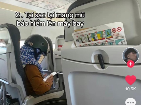 Ảnh vui 27-6: Tại sao lên máy bay lại đội nón bảo hiểm? - Ảnh 1. Ảnh vui 27-6: Tại sao lên máy bay lại đội nón bảo hiểm? - Ảnh 1.