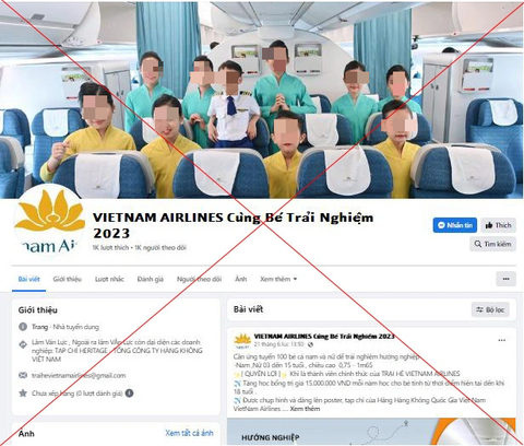 Vietnam Airlines lên tiếng về trại hè hướng nghiệp hàng không giả mạo - Ảnh 1. Vietnam Airlines lên tiếng về trại hè hướng nghiệp hàng không giả mạo - Ảnh 1.