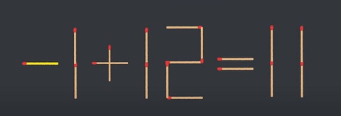 Thử tài IQ: Di chuyển một que diêm để 7+12=11 thành phép tính đúng - Ảnh 3.