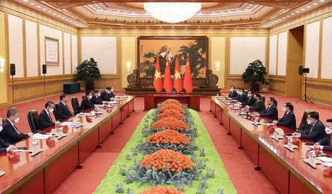 Tổng bí thư, Chủ tịch Tập Cận Bình: Sẽ mở rộng nhập khẩu hàng hóa Việt Nam, tăng kết nối đường sắt - Ảnh 1. Tổng bí thư, Chủ tịch Tập Cận Bình: Sẽ mở rộng nhập khẩu hàng hóa Việt Nam, tăng kết nối đường sắt - Ảnh 1.