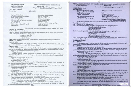 Nghi vấn lộ đề thi văn: Giống đề thi thử của tỉnh? - Ảnh 3. Nghi vấn lộ đề thi văn: Giống đề thi thử của tỉnh? - Ảnh 3.