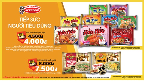 Acecook Viet Nam. Ảnh: Minh Huỳnh Acecook Việt Nam "tiếp sức người tiêu dùng" - Ảnh: MINH HUỲNH