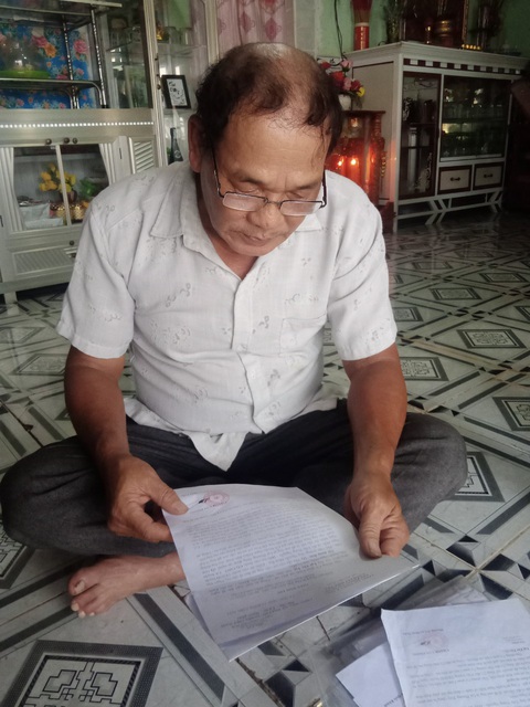 Bị cán bộ viện kiểm sát làm khó, ông Lại Tấn Tài làm đơn cầu cứu công an - Ảnh 1. Bị cán bộ viện kiểm sát làm khó, ông Lại Tấn Tài làm đơn cầu cứu công an - Ảnh 1.