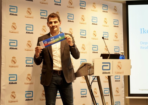 Cựu thủ môn tuyển Tây Ban Nha và CLB Real Madrid Iker casilas giới thiệu băng lan tỏa thông điệp của chương trình phòng chống suy dinh dưỡng cho trẻ em, do Abbott và Quỹ Real Madrid khởi xướng Cựu thủ môn tuyển Tây Ban Nha và CLB Real Madrid Iker Casilas giới thiệu băng lan tỏa thông điệp của chương trình phòng chống suy dinh dưỡng cho trẻ em, do Abbott và Quỹ Real Madrid khởi xướng