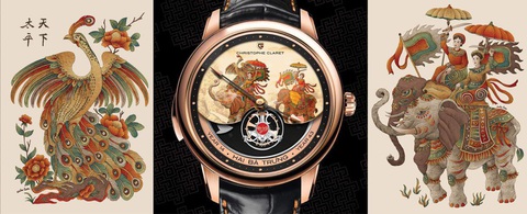 Đồng hồ Christophe Claret đưa hình ảnh Hai Bà Trưng và hai tác phẩm của Xuân Lam ở hai bên, đã được thừa nhận là tranh gốc Đồng hồ Christophe Claret đưa hình ảnh Hai Bà Trưng và hai tác phẩm của Xuân Lam ở hai bên, đã được thừa nhận là tranh gốc