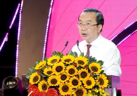 TP.HCM xây dựng hơn 2.900 mô hình không gian văn hóa Hồ Chí Minh - Ảnh 3. Ông Trần Thế Thuận phát biểu - Ảnh: M.H