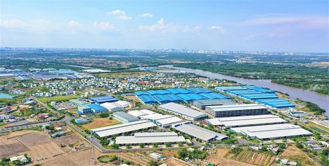 Nhà xưởng, kho bãi trong KCN Thành Thành Công. Ảnh: D.K Nhà xưởng, kho bãi trong KCN Thành Thành Công - Ảnh: D.K