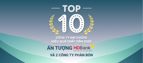 HDBank lọt top 10 công ty đại chúng hiệu quả nhất năm 2023 - Ảnh 1. HDBank lọt top 10 công ty đại chúng hiệu quả nhất năm 2023 - Ảnh 1.