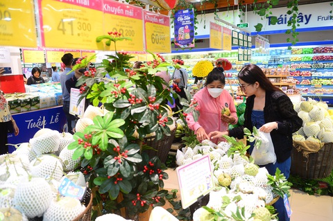 Khách hàng chọn mua đặc sản Tây Ninh tại siêu thị Co.opmart Tây Ninh vào chiều 5-6 - Ảnh: QUANG ĐỊNH Khách hàng chọn mua đặc sản Tây Ninh tại siêu thị Co.opmart Tây Ninh vào chiều 5-6 - Ảnh: QUANG ĐỊNH