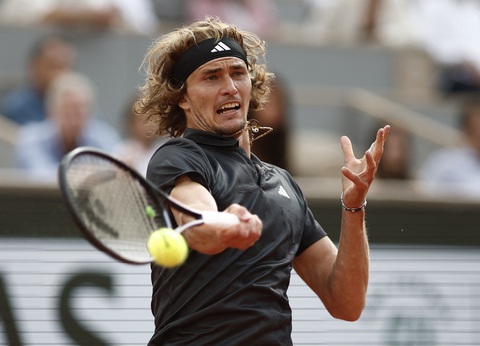 Zverev vào bán kết Roland Garros - Ảnh 1. Zverev vào bán kết Roland Garros - Ảnh 1.