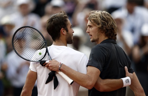 Zverev vào bán kết Roland Garros - Ảnh 3. Zverev vào bán kết Roland Garros - Ảnh 3.