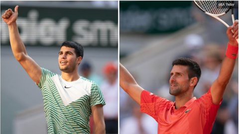 Djokovic - Alcaraz: Chung kết sớm của Roland Garros 2023 - Ảnh 1. Djokovic - Alcaraz: Chung kết sớm của Roland Garros 2023 - Ảnh 1.
