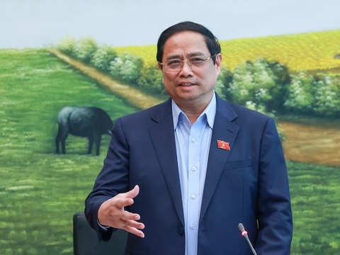Thủ tướng trả lời đại biểu TP.HCM về gỡ vướng cho công ty vận hành metro Bến Thành - Suối Tiên - Ảnh 1. Thủ tướng Phạm Minh Chính - Ảnh: GIA HÂN