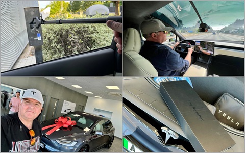 Tesla tặng gậy gắp đồ cho xe tay lái nghịch - Ảnh 1. Tesla tặng gậy gắp đồ cho xe tay lái nghịch - Ảnh 1.