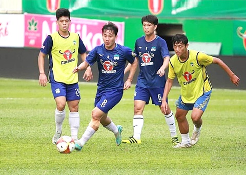 Các cầu thủ HAGL tập luyện chuẩn bị cho trận gặp chủ nhà T.Bình Định - Ảnh: HAGL FC Các cầu thủ HAGL tập luyện chuẩn bị cho trận gặp chủ nhà T.Bình Định - Ảnh: HAGL FC