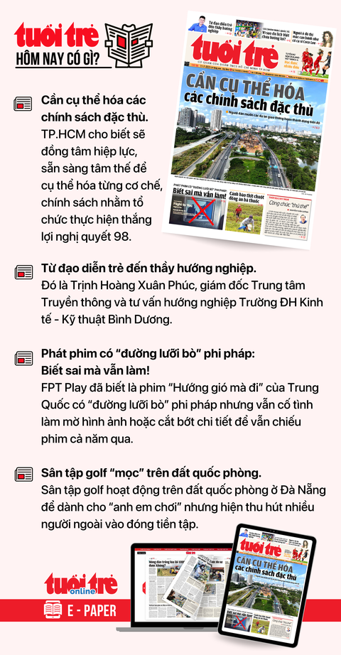 Tin tức chính trên Tuổi Trẻ nhậxt báo hôm nay 11-7. Để đọc Tuổi Trẻ báo in phiên bản E-paper, mời bạn đăng ký Tuổi Trẻ Sao TẠI ĐÂY Tin tức chính trên Tuổi Trẻ nhật báo hôm nay 11-7. Để đọc Tuổi Trẻ báo in phiên bản E-paper, mời bạn đăng ký Tuổi Trẻ Sao TẠI ĐÂY