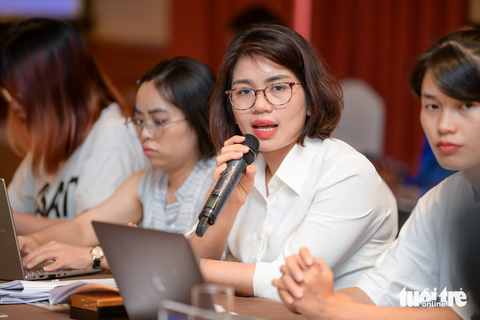 Tọa đàm, giao lưu trực tuyến: Tiêm chủng vắc xin an toàn và nâng cao nhận thức cộng đồng - Ảnh 7. TS Lưu Thị Dung, phó trưởng khoa quản lý hệ thống chất lượng, Viện Kiểm định quốc gia vắc xin và sinh phẩm y tế - Ảnh: NAM TRẦN